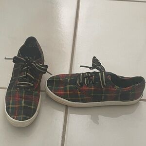 Kids Keds Plaid Sneakers 11.5
